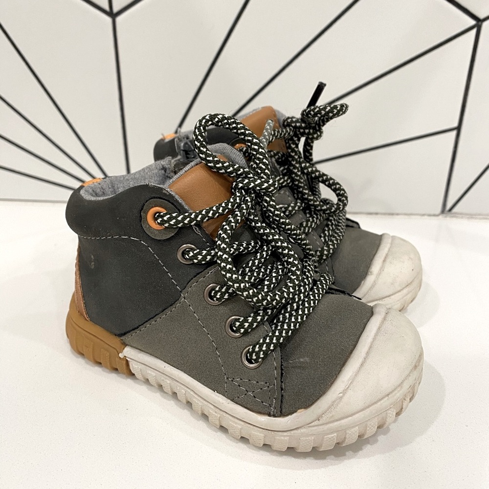 Cat & Jack Forrest Green Lace-up Boots Toddler Size 5